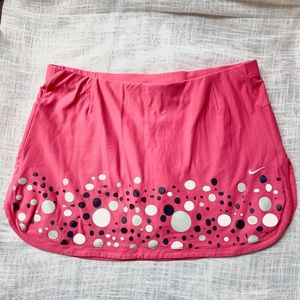 Nike Polka Dot Tennis Workout Skirt Skort Shorts M